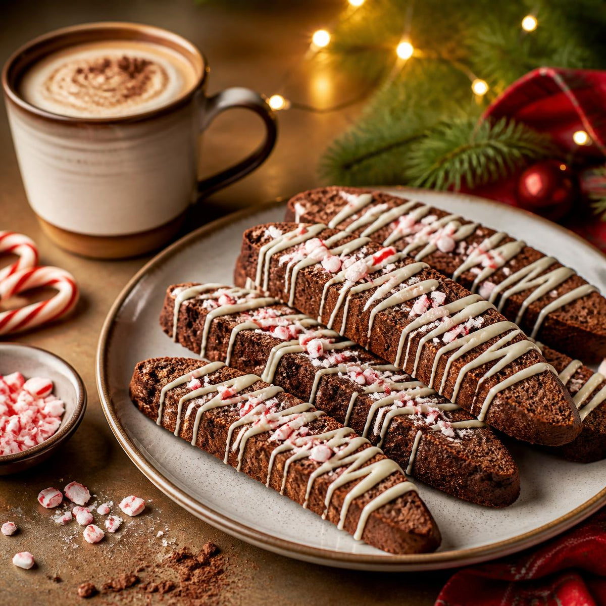 Peppermint Mocha Biscotti